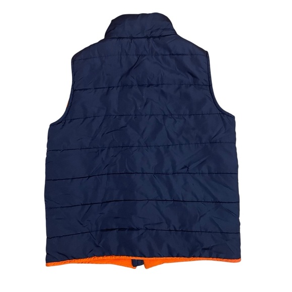 4/$25 The Children’s Place Boys Navy Blue Fleece Lined Puffer Vest Size Medium - Picture 5 of 8